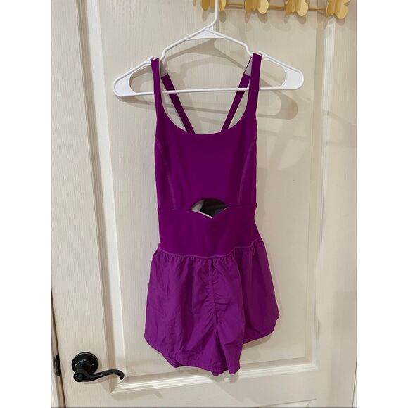 Free People Righteous Runsie Vivid Violet Size XS - Picture 3 of 7